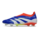Chuteira Campo Adidas Predator 25 Elite Sem Cadarço FG Azul